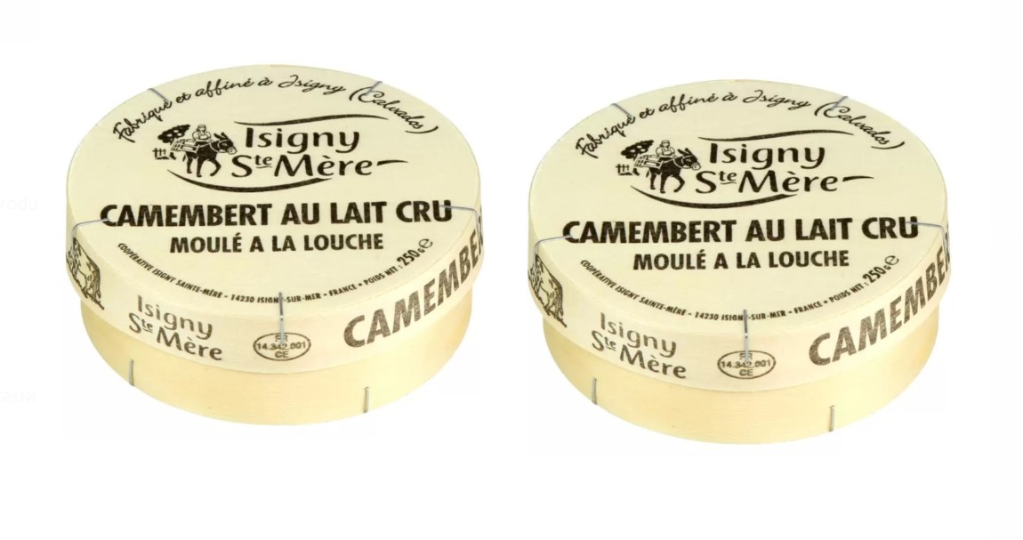 Isigny Ste Mère Raw Milk Camembert, 2 x 250g (500g)